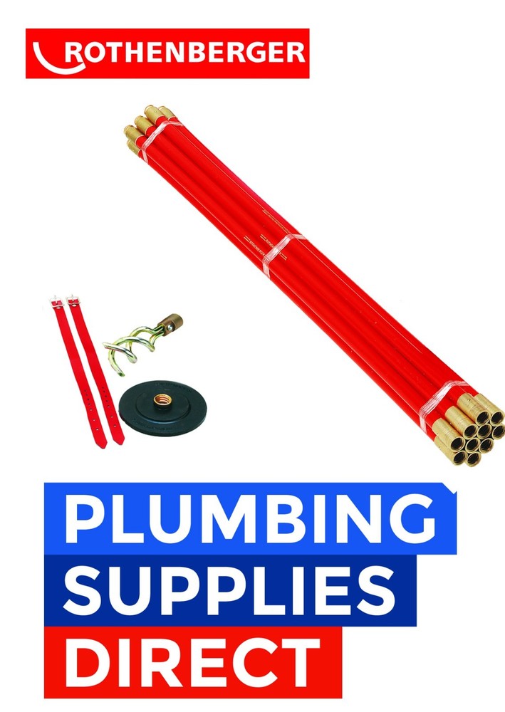 * Rothenberger Polypropylene Plumbing Drain Rods Set 13.0080 &ndash; 1.30080 Set