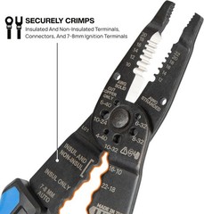 Klein Tools 1025 Multi-Purpose Long Nose Wire Stripper, Professional Made in USA