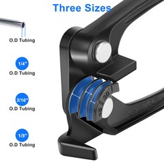 3 in 1 Copper Tube Bender 1/8&Prime; 3/16&Prime; 1/4&Prime; Manual Aluminum Alloy Pipe Bender 90&deg;