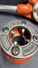 RIDGID 12-R Manual Ratcheting Pipe Threader Set 1/2 3/4 1 1-1/4 NPT Tested