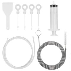8 PCS Refrigerator Drain Cleaning Tool &ndash; Fridge Water Line Cleaner Kit with Long