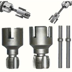 Integrated Internal & External Pipe Threader, PVC Kit 1/2&Prime; & 3/4&Prime;