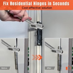Door Hinge Adjustment Tool 1318mm Hinge Wrench Bender Pin Remover Fix Steel