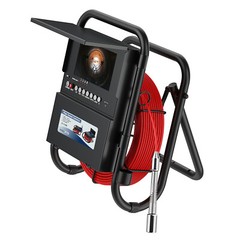 50M Sewer Drain Pipe Inspection Camera with 23mm Endoscope Probe 7&Prime; DVR Recorder