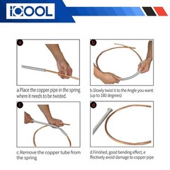 ICOOL 5pcs Spring Tubing Benders Set 1/4, 5/16, 3/8, 1/2, and 5/8 Inch for So&hellip;