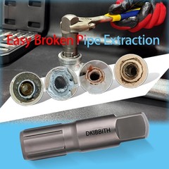 6-Piece Heavy Duty Pipe Extractor Set for Removing Damaged Threads & Fittings, 1