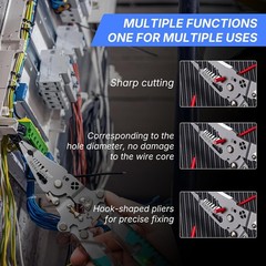 DIMOT 18-in-1 Multifunctional Electrical Pliers, Wire Stripper & Screwdriver Too