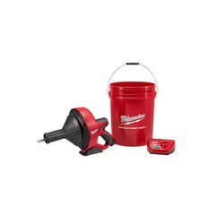 Milwaukee Tool 2571-21 M12 Drain Snake W/ 5/16&Prime; Cable, M12 Cp1.5 Battery, M12