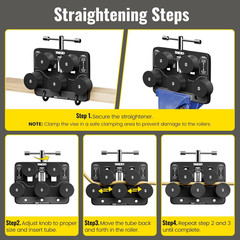 Tubing Straightener for 3/16&Prime;-1.0&Prime; Diameters, Brake Line Tubing Adjustable Strai