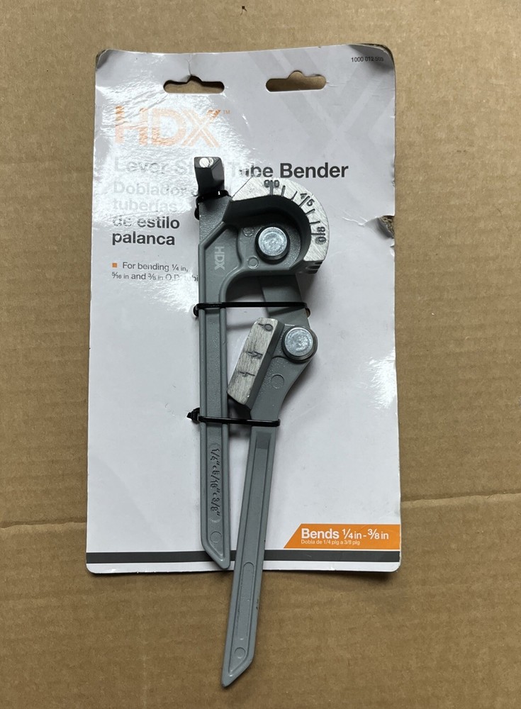 HDX Lever Style Tube Bender Bends &frac14;&rdquo; &ndash; 3/8&rdquo; #1000 012 503