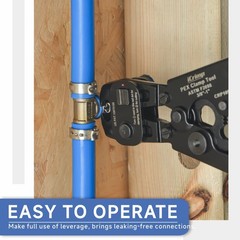 iCRIMP Ratchet PEX Cinch Tool with Removing function for 3/8 to 1-inch Stainl&hellip;