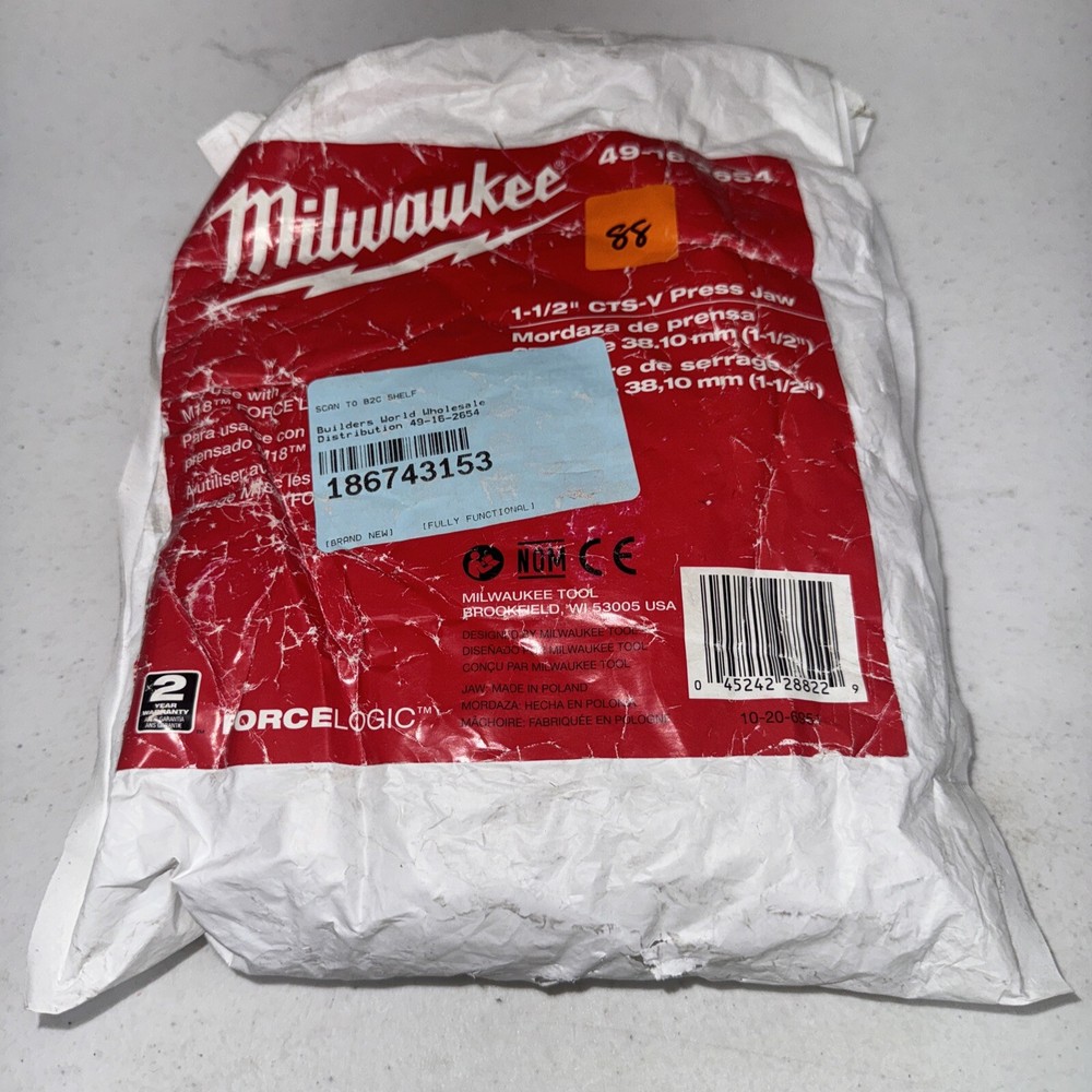Milwaukee Tool 49-16-2654 M18 1 1/2&Prime; Jaw