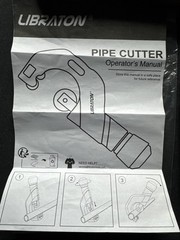 LIBRATON Pipe Cutter Cutting capacity 5 to 50 mm for stainless steel