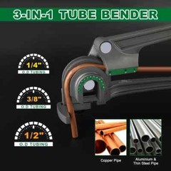 3 in 1 ladder type tube bender 1/4&Prime; 3/8&Prime; 1/2&Prime; O.D, HVAC/R ST-612-A