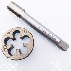 HSS M15 x 1.25mm Tap And Die Metric Thread Right Hand High Speed Steel Tool