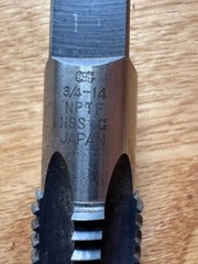 OSG 3/4-14 NPTF HSS G Pipe Tap
