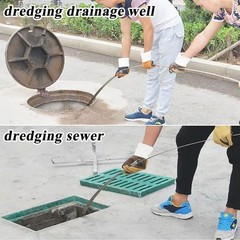 GYYGRY Heavy Duty Sewer Drain Snake 98.4ft Manganese Steel Tool