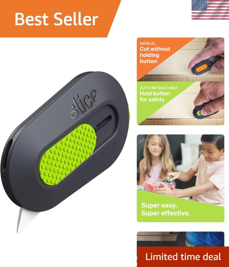 Ambidextrous 10514 Mini Cutter: Lightweight and Sharp Auto-Retractable Tool