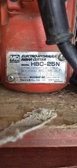 The Multiquip HBC-25N 1-inch portable electro-hydraulic rebar cutter