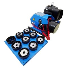 Hydraulic Hose Crimping Machine 12V Vehicle Hose Crimper 0.39&Prime;-2.40&Prime; 8 Set Dies