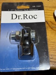 Dr.Roc Scissor Jack Adapter For Use With 1/2 Inch Drive Impact Wrench or 13/16&Prime;