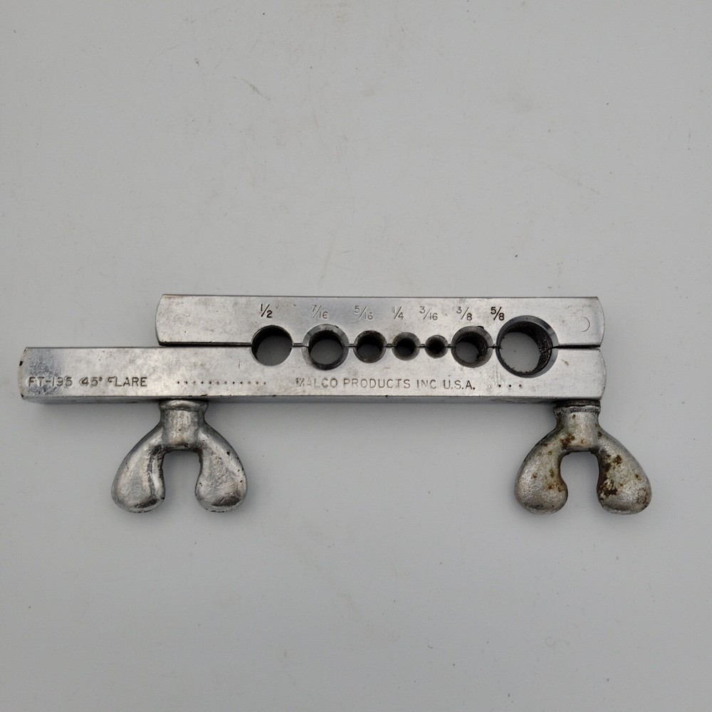 Malco FT-195 Flaring Tool 45 Degrees 1/4&Prime; to 5/8&Prime; 7 Sizes