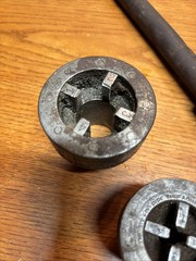 Toledo Dies 1/8&rdquo;, 3/4&rdquo;and Pipe Threading Wrench Not Sure Of Brand
