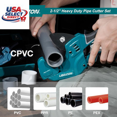 Heavy-Duty PVC Pipe Cutter up to 2-1/2&Prime; with Deburring Tool