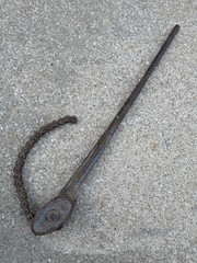 Antique Billings & Spencer No. 37 Pipe Chain Wrench USA 37&rdquo; Plumbing Tool
