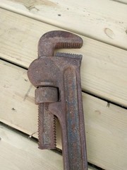 Ridgid 36&Prime; Heavy Duty Pipe Wrench Ridge Tool Co. Elyria Ohio USA Vintage