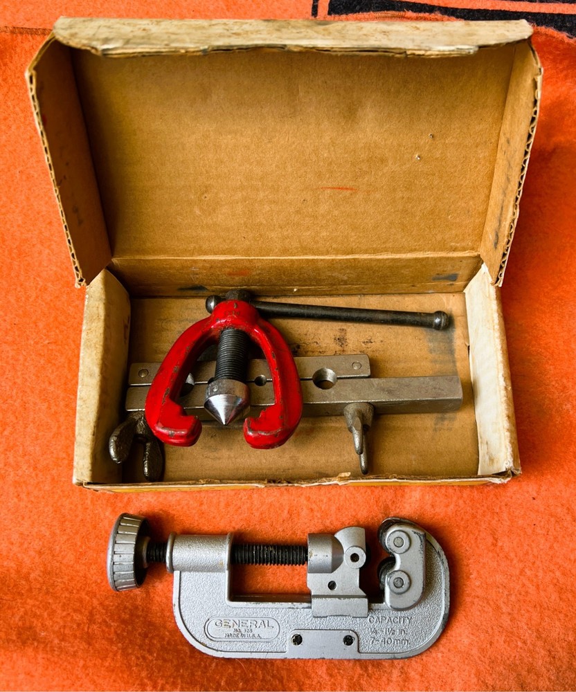 General Hardware Mfg Co. Flaring Tool, Screw Yoke, Tube Cutter * Great Condition