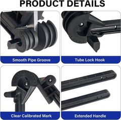 Manual Tube Bender, 4 in 1, 180 Degree, 3/16&Prime; 1/4&Prime; 5/16&Prime; 3/8&Prime; OD, ABS