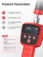 512Hz Pipe Locators Receiver, Underground Pipe Sewer Inspection Drain Locator wi