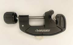 Husky 2-1/8 in Quick-Release Tube Cutter with Fold-Away Reamer and Blade Storage
