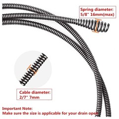 45 Ft Drain Auger Plumbing Snake Clog Cable 5/8 In. Sewer Pipe Cleaner Durable
