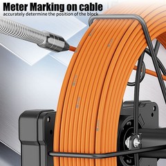 7inch Sewer Pipe Inspection Camera Drain Sewer Pipeline Industrial Endoscope 30m