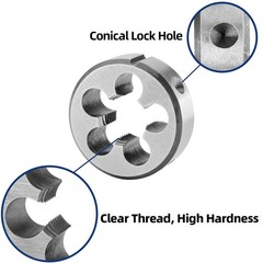 3/816 UNC Left Hand Tap and Die Set Machine Thread Round Tool