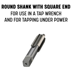 Durable High Speed Steel Plug Tap 1-1/2&Prime;-18 UNS &ndash; Single Pack