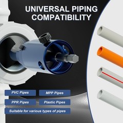 2 Pack Adjustable Broken Pipe Extractor Tool for Electric Drill & Manual Use &ndash; R