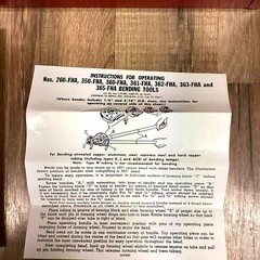 IMPERIAL 260FHA Wide Range Tube Bender Kit 1/4, 5/16, 1/2, 3/8, 5/8, 3/4,7/8