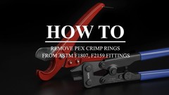 PEX Crimp Ring Removal Tool for 1/2&Prime;, 3/4&Prime;, 1&Prime; Copper F1807 Crimp Rings