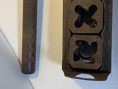 Vintage Craftsman Ratcheting Square Five Die Pipe Threader Set