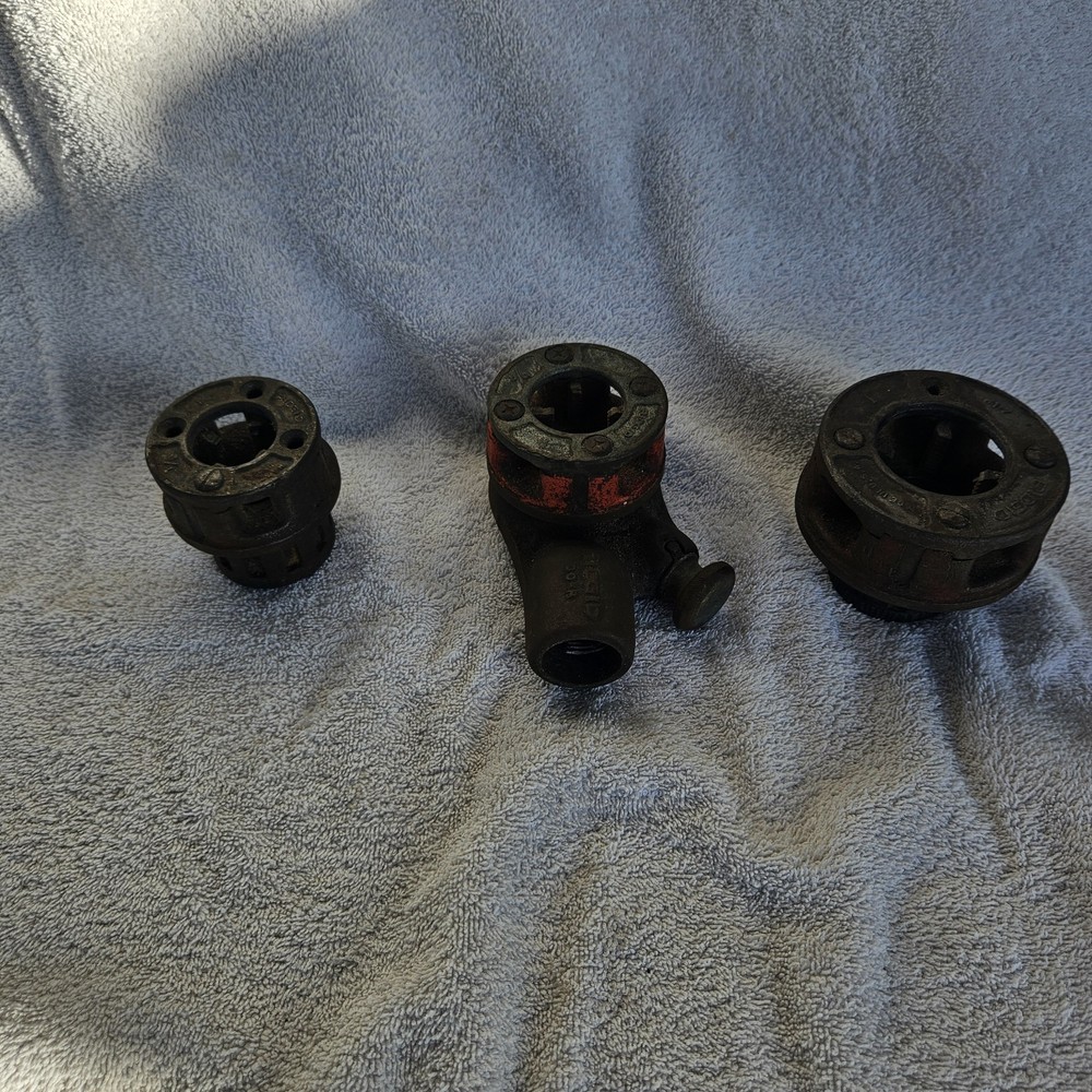 Rigid OO-R Pipe Threader w/ 1&rdquo; 3/4&rdquo; 1/2&Prime; Dies USA Made Sharp cutters