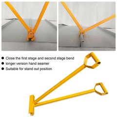 2-in-1 Hand Seamer for Standing Seam Metal Roofs, Mechanical Lock Panel Roofing