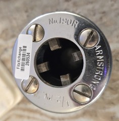 Armstrong USA Pipe Threader Die Head No. 190R SAE 1/2&rdquo; w/ Chrome Head 260530 34
