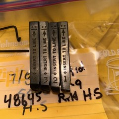Ridgid 48645 Bolt Threader Dies 500B, RH High-Speed 7/8&Prime;-9 UNC **Free Shipping**