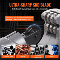 3PCS Tubing Cutter Set, 3/16&Prime;-2&Prime; O.D. Copper Pipe Cutter, 1/8&Prime;-7/8&Prime; O.D. Mini Tu