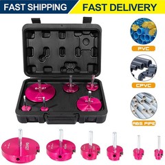 PVC Pipe Reamer Plastic PVC Pipe Fitting Saver Kit 1/2&Prime; Drills PVC Socket Saver