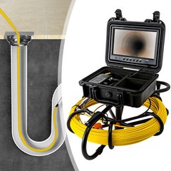 Drain Sewer Camera Pipe Inspection Camera System 60m / 200ft Cable W/9&rdquo; Monitor