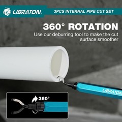 Libraton Inside Pipe Cutter for PVC Pipe, Internal Plastic Cutter Plumbing Tools